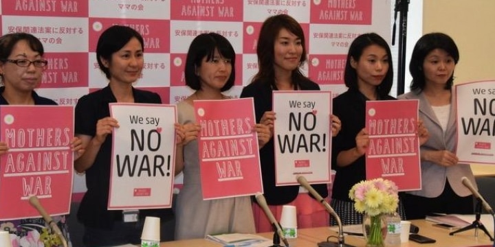 「戦争反対の広がり、子どもたちに見せたい」安保法案に反対する「ママの会」が会見