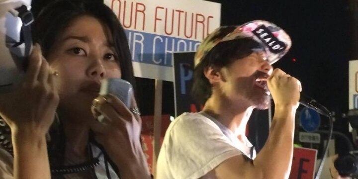 <安保法案可決>若者たちが国会前で怒りの声「言うこと聞かせる番だ、俺たちが」
